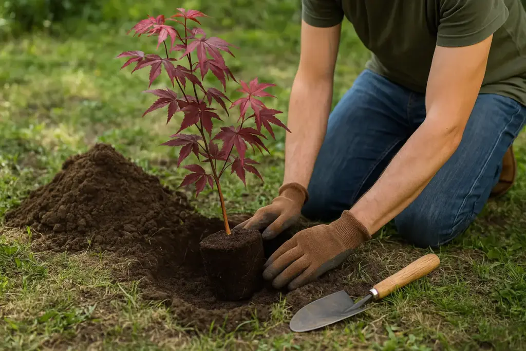 Come piantare correttamente un acero giapponese? Piccoli gesti che garantiscono crescita sana
