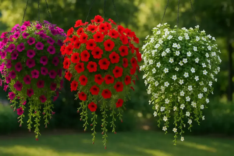 Piante ornamentali ricadenti per fioriere sospese: Effetti scenici con fiori a cascata e zero fatica