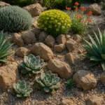 Giardino roccioso ornamentale: Scelta delle piante che richiedono quasi nessuna irrigazione