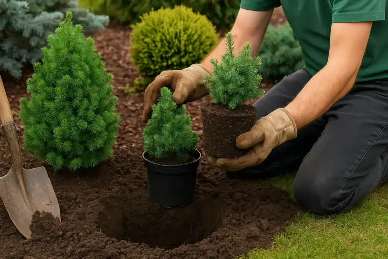 Conifere ornamentali nane: Tecniche di messa a dimora per un angolo verde tutto l’anno