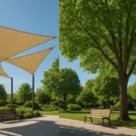 Ombreggianti o alberi? Scegliere la copertura giusta per migliorare microclima e comfort