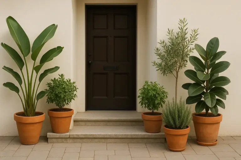 Come valorizzare un ingresso con piante? Il posizionamento che accoglie e non intralcia