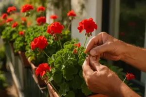 Gerani che smettono di fiorire a fine luglio: il gesto che li rimette in moto