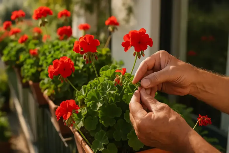 Gerani che smettono di fiorire a fine luglio: il gesto che li rimette in moto