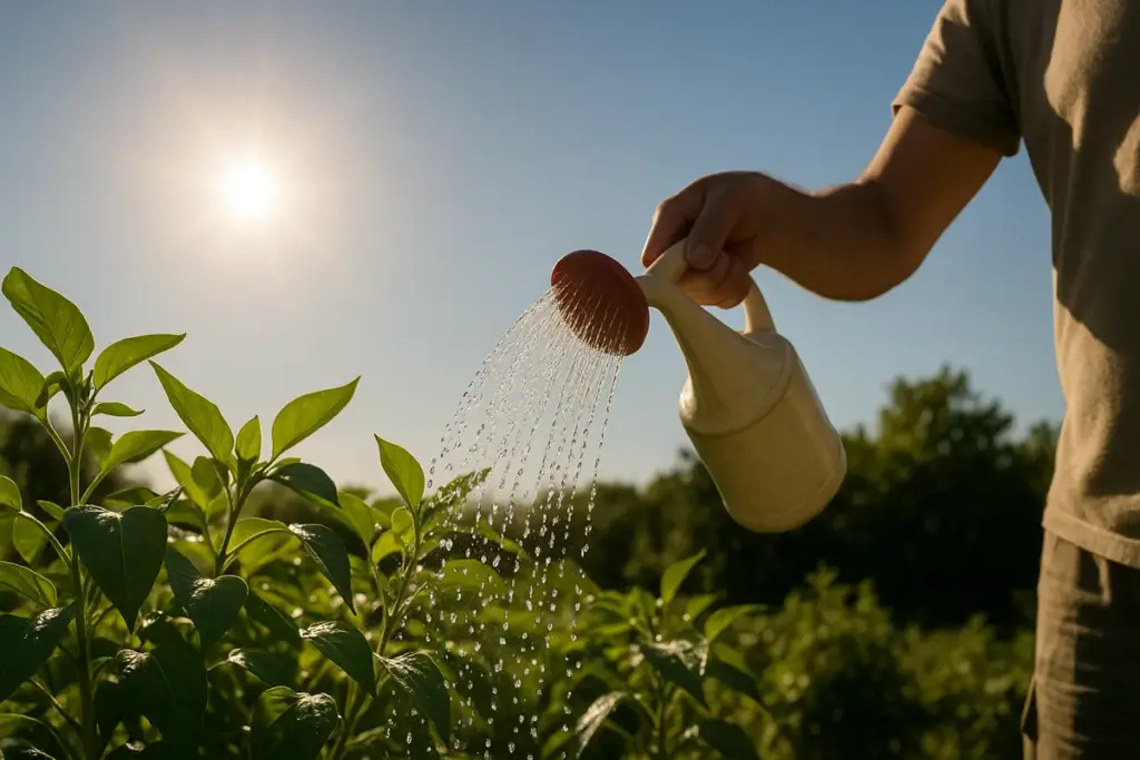 Bagnare le foglie col sole alto le brucia davvero? Cosa c’è di vero nella regola di sempre