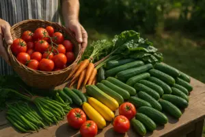La raccolta della domenica: cosa mettevano in tavola gli orti di inizio agosto