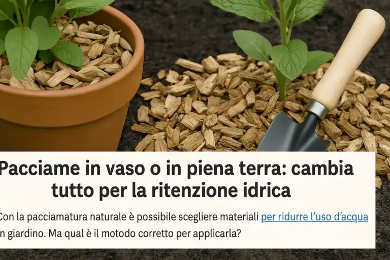 Pacciame in vaso o in piena terra: cambia tutto per la ritenzione idrica