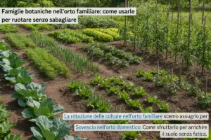 Famiglie botaniche nell’orto familiare: come usarle per ruotare senza sbagliare