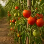 Pomodori coltivati in piena estate: la tecnica che salva il raccolto dal caldo