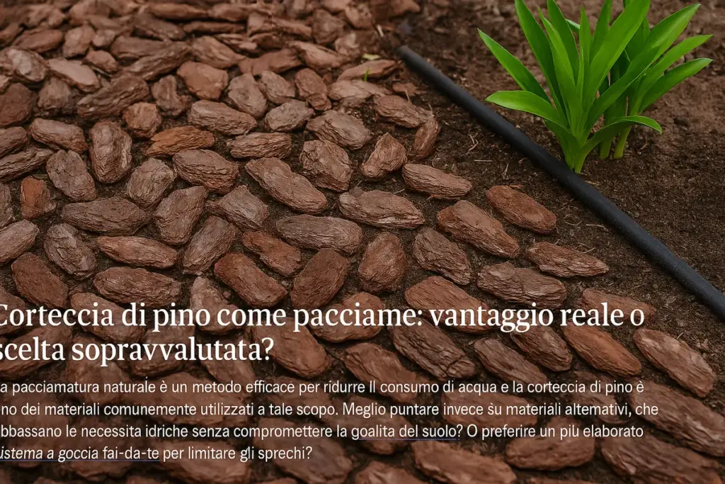Corteccia di pino come pacciame: vantaggio reale o scelta sopravvalutata?