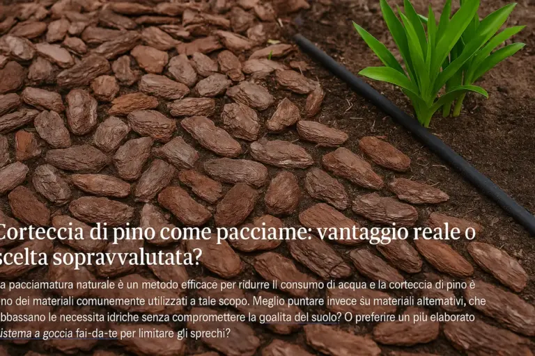Corteccia di pino come pacciame: vantaggio reale o scelta sopravvalutata?
