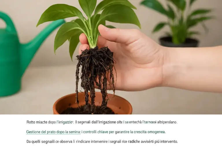 Radici marce dopo l’irrigazione: il segnale d’allarme che anticipa il danno