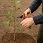 Come potare un albero da frutto al primo anno: il gesto che forma la struttura giusta