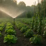 Orario ideale per l’irrigazione a pioggia nell’orto: l’effetto che nessuno considera