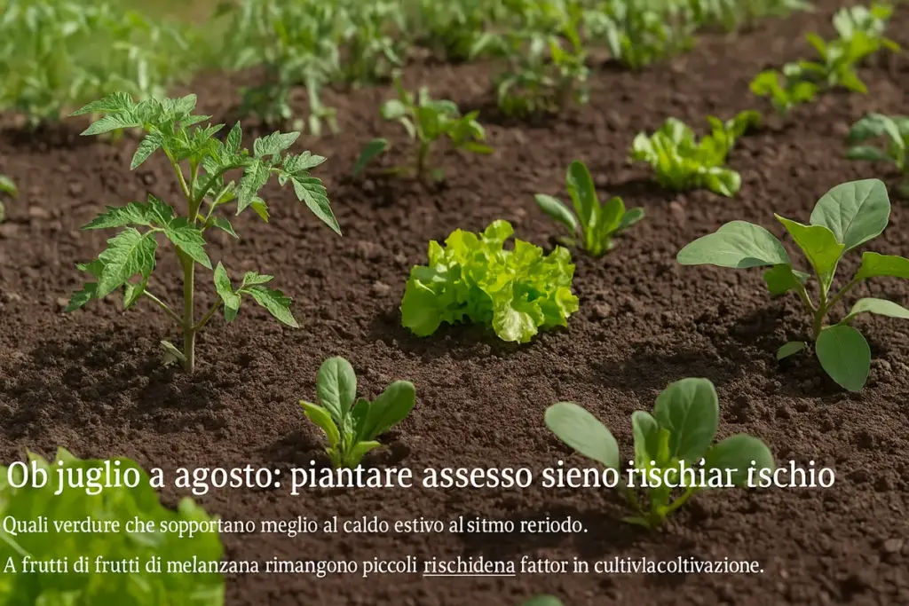 Orto a luglio e agosto: quali ortaggi piantare adesso senza rischiare fallimenti