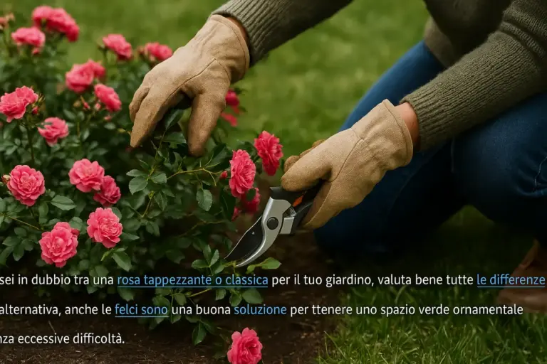 Potare le rose tappezzanti: il momento che evita la perdita di fioritura