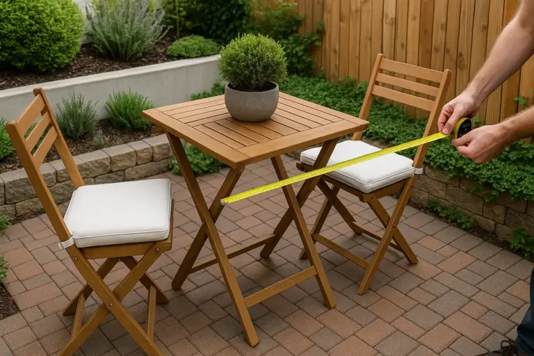 Come scegliere i mobili da giardino per spazi stretti: misure che cambiano il comfort