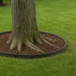 Bordure decorative intorno agli alberi: la distanza dalle radici che in pochi rispettano