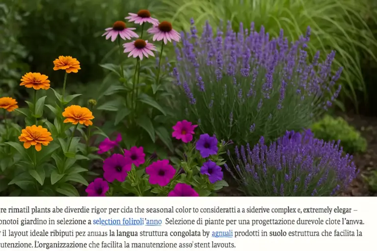 Piante annuali e perenni insieme: come bilanciare la durata senza rinunciare al colore