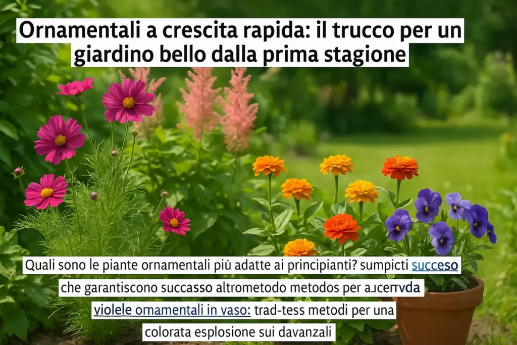 Ornamentali a crescita rapida: il trucco per un giardino bello dalla prima stagione