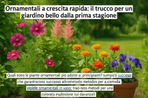 Ornamentali a crescita rapida: il trucco per un giardino bello dalla prima stagione